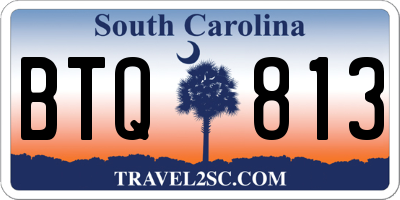 SC license plate BTQ813