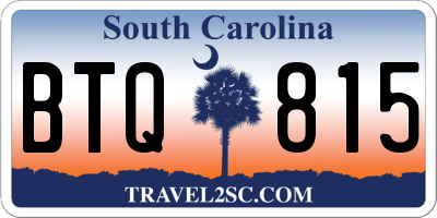 SC license plate BTQ815
