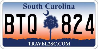 SC license plate BTQ824