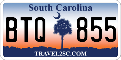SC license plate BTQ855