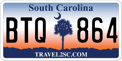 SC license plate BTQ864