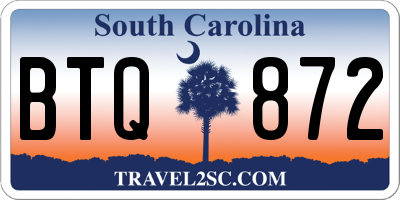 SC license plate BTQ872