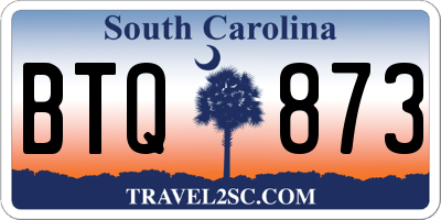 SC license plate BTQ873