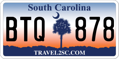SC license plate BTQ878