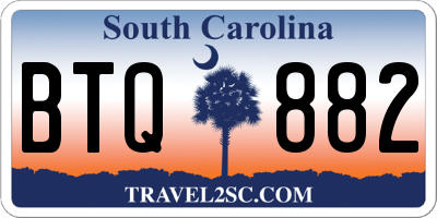 SC license plate BTQ882