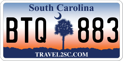 SC license plate BTQ883