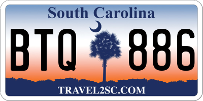 SC license plate BTQ886