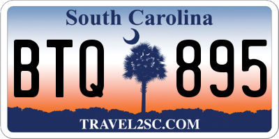 SC license plate BTQ895