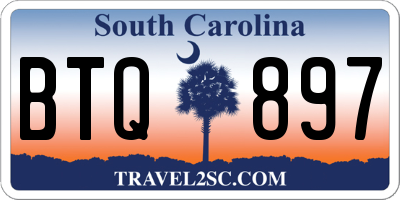 SC license plate BTQ897