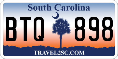 SC license plate BTQ898