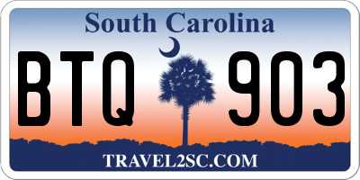 SC license plate BTQ903