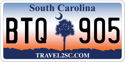 SC license plate BTQ905