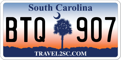 SC license plate BTQ907