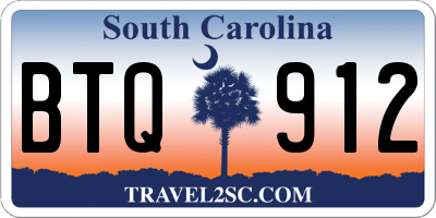 SC license plate BTQ912