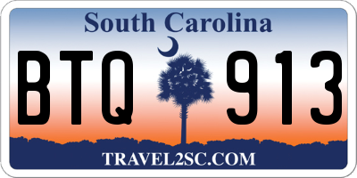 SC license plate BTQ913