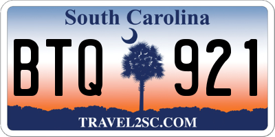SC license plate BTQ921