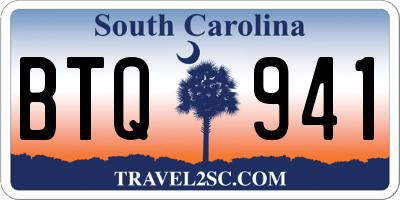 SC license plate BTQ941