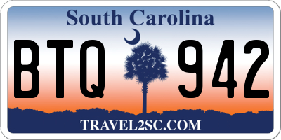 SC license plate BTQ942