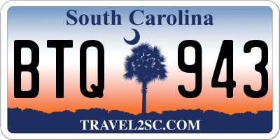 SC license plate BTQ943
