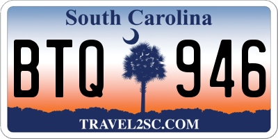 SC license plate BTQ946