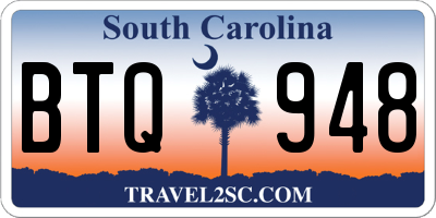SC license plate BTQ948