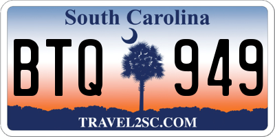 SC license plate BTQ949