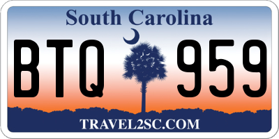 SC license plate BTQ959