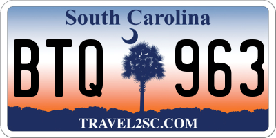 SC license plate BTQ963