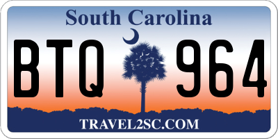 SC license plate BTQ964