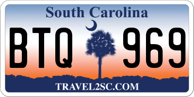 SC license plate BTQ969