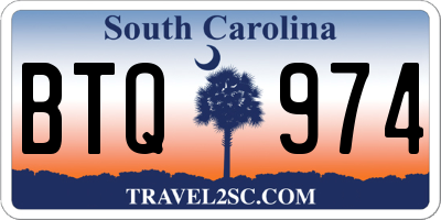SC license plate BTQ974