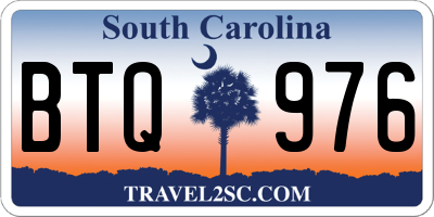 SC license plate BTQ976