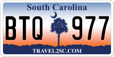SC license plate BTQ977