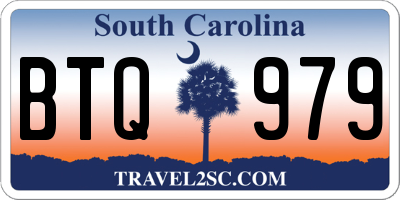 SC license plate BTQ979