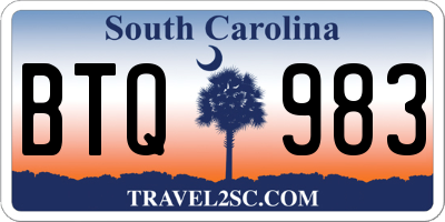 SC license plate BTQ983