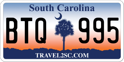 SC license plate BTQ995