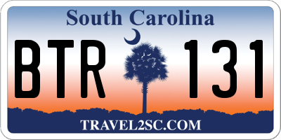 SC license plate BTR131