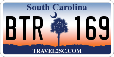 SC license plate BTR169