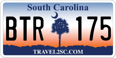 SC license plate BTR175