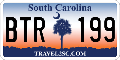 SC license plate BTR199