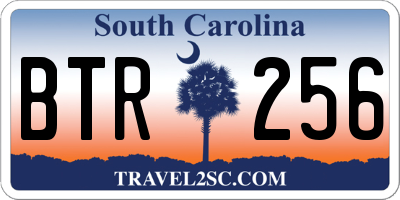 SC license plate BTR256