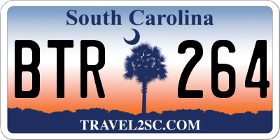 SC license plate BTR264