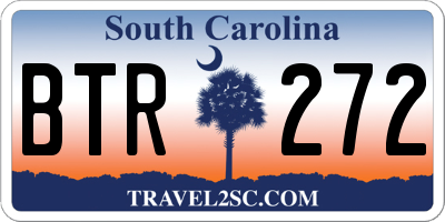 SC license plate BTR272