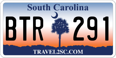 SC license plate BTR291