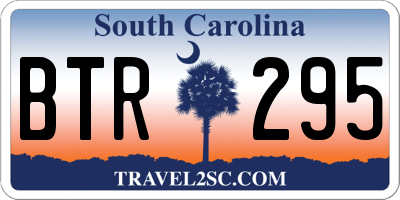 SC license plate BTR295