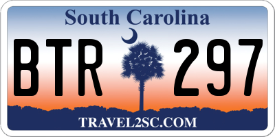 SC license plate BTR297