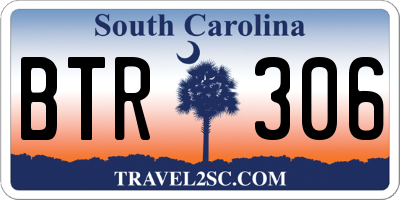 SC license plate BTR306