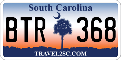 SC license plate BTR368