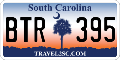 SC license plate BTR395