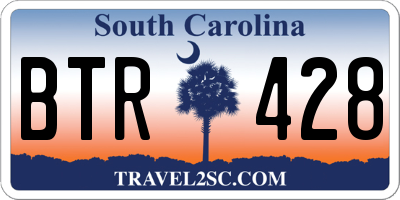 SC license plate BTR428
